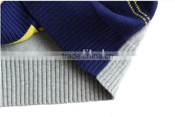 Fashion Style Fake Two Pieces Boys Cotton Sweater