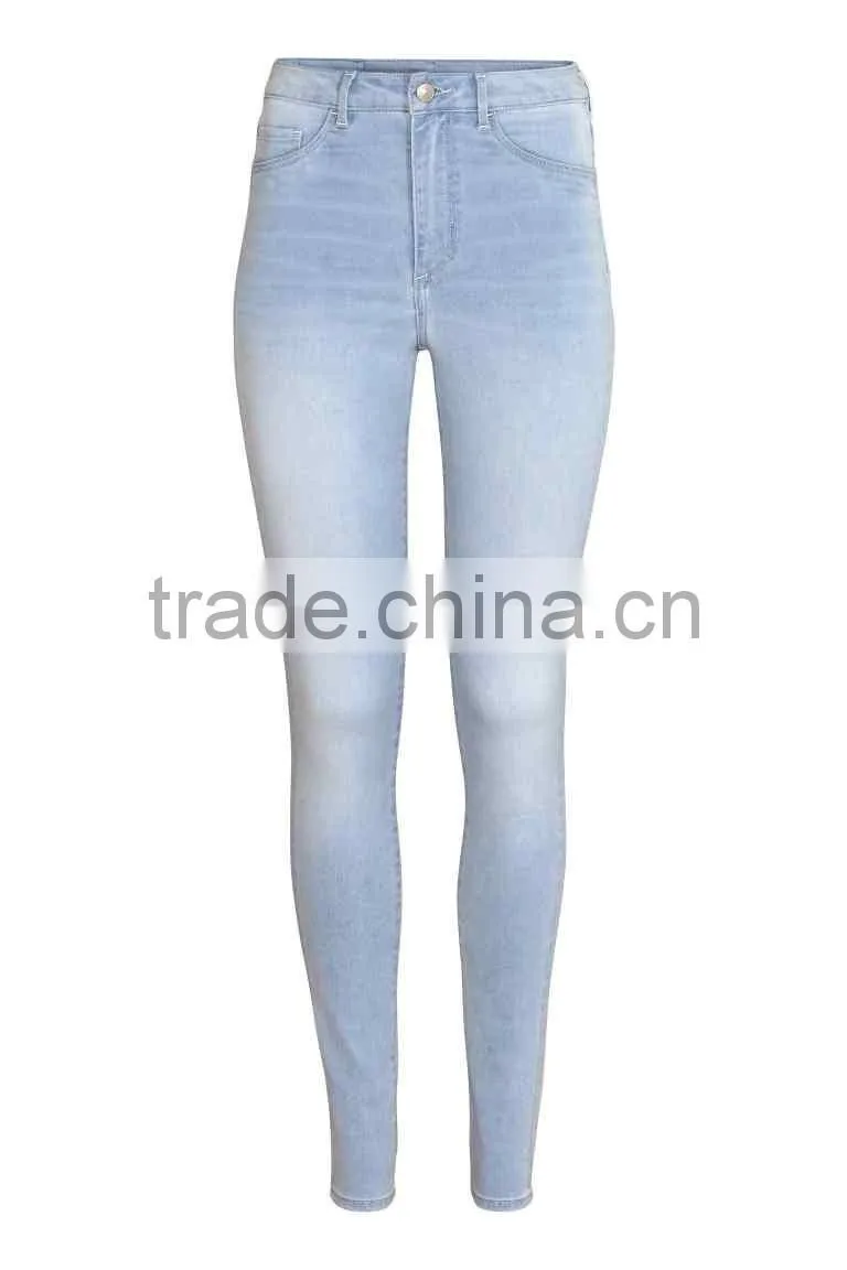 Super Skinny High Jegging,2016 summer women denim pants,women corpped jean
