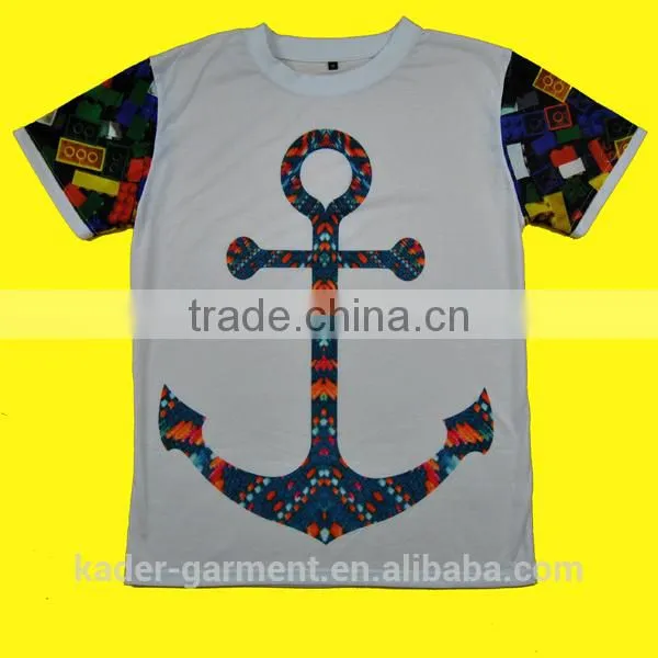 100% polyester tee shirt for sublimation printing