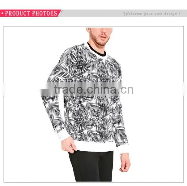 Latest Design Crewneck Sweatshirts Fashion All Over Printed Sweatshirt For Men