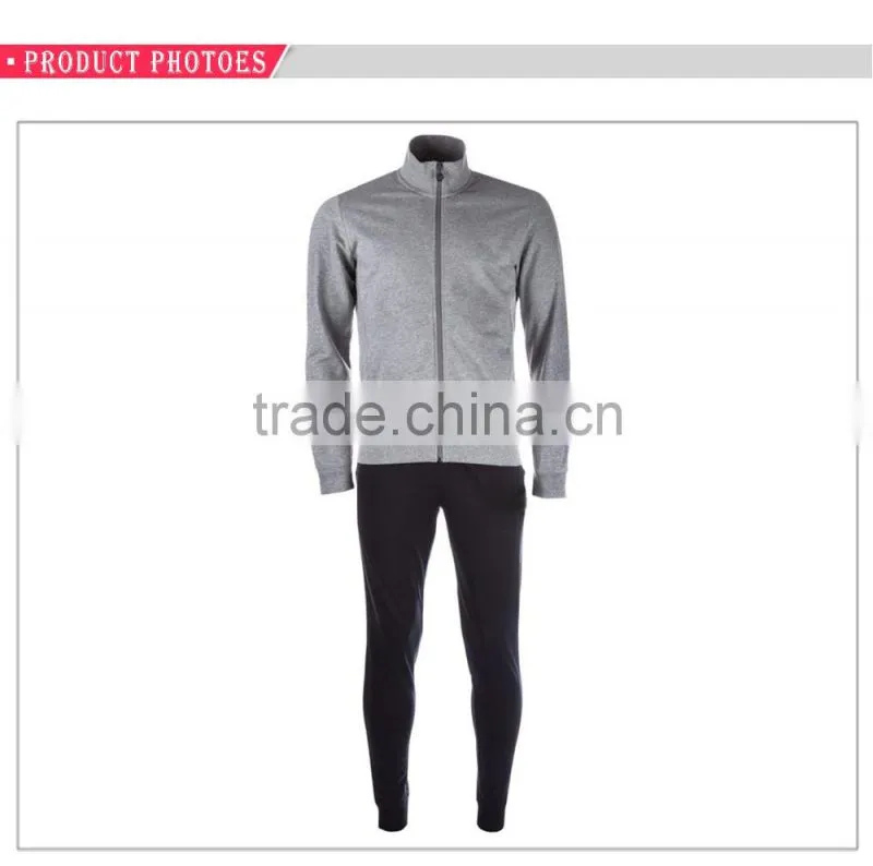Wholesale Nylon Sport Man New Design Gray White Blue Track Suit