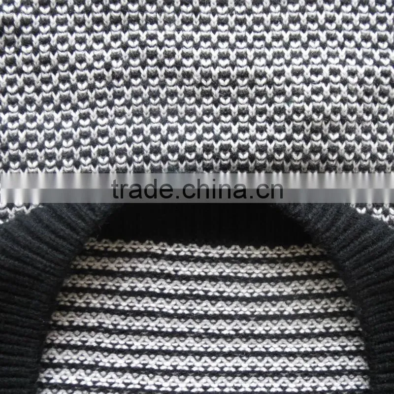 Round neck with shoulder buttons design pullover casual men knitted sweater men