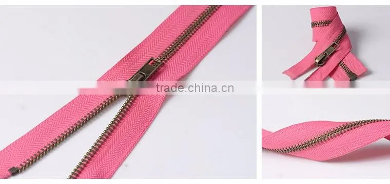 #5 O/E Brass Metal Zippers or Zips