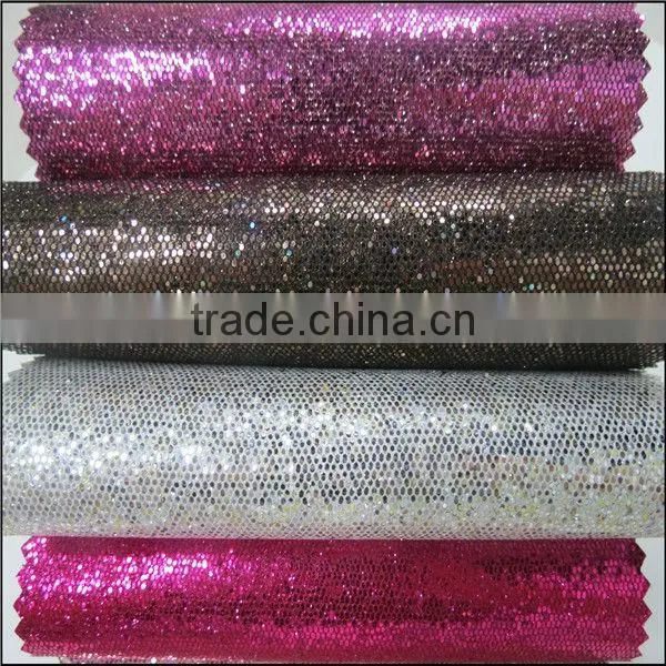 Made in China 2013Good style glitter artificial leather