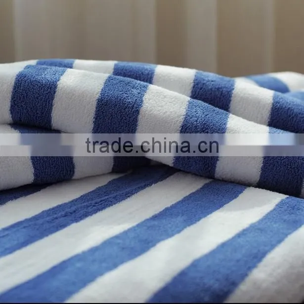 soft comfortable blue and white stripe hotel 21 bath towels