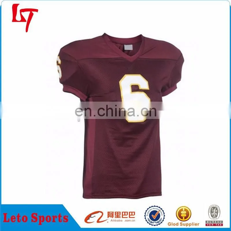 Mesh Fabric American Football Training Jersey/ Customized American Football Uniform Top