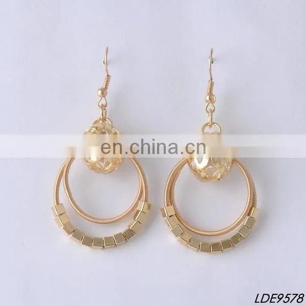 Shell bead Cluster charms chandelier hoop earrings