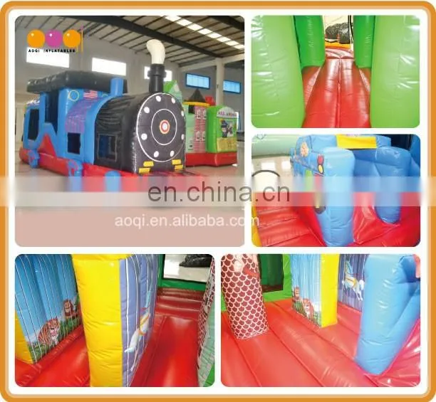 Best price large inflatable train fun city baby funny jumps inflatable indoor playground on sale