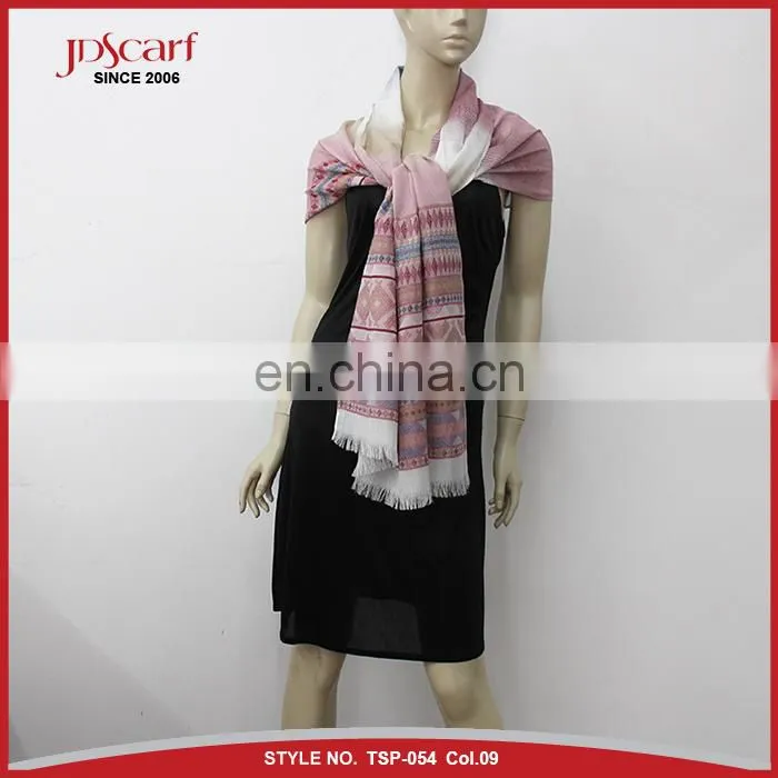 Women 100% polyester multicolor pashmina hijab scarf