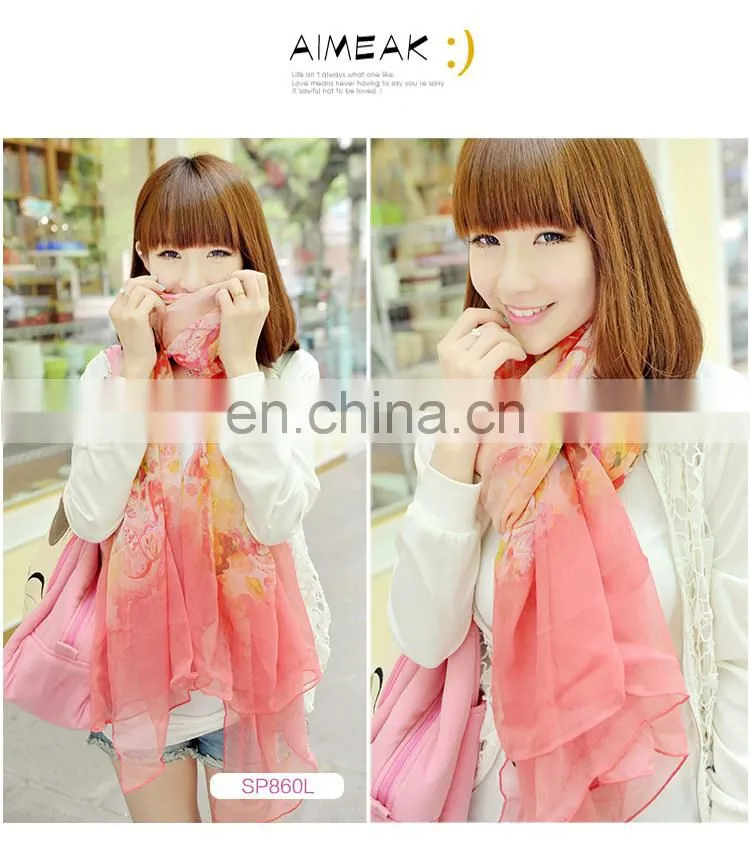 2015 100% silk muffler fashion accessories scarf shawl pink jiaxing