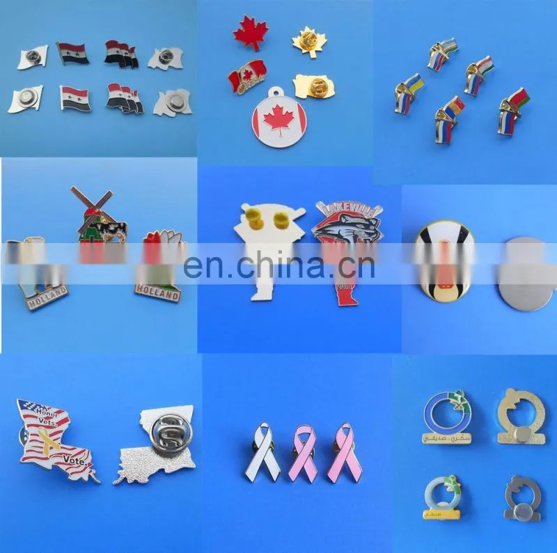 custom 3D airplane design silver plated metal lapel pin with butterfly clutch