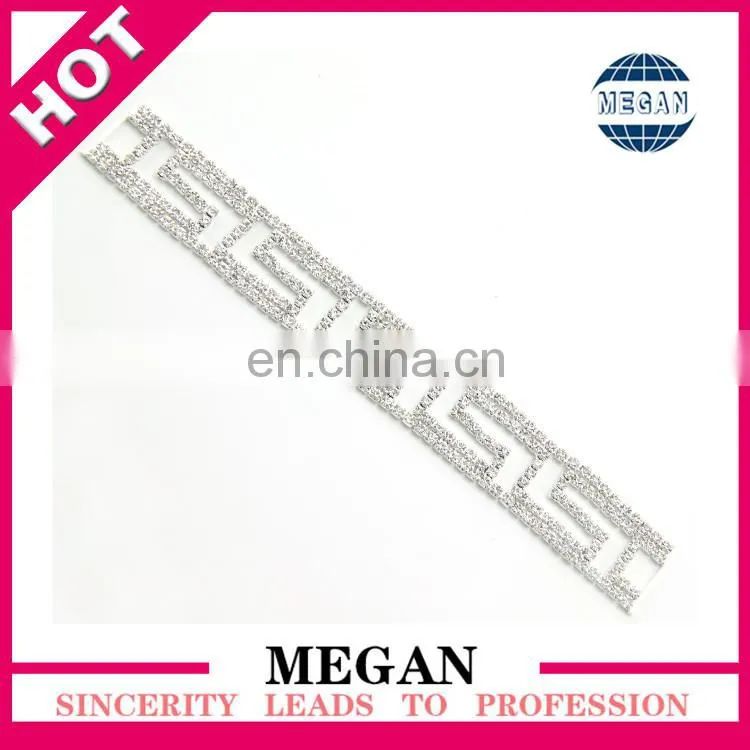 Crystal Clear Square Rhinestone Bikini Back Connector Barely Visible Connector