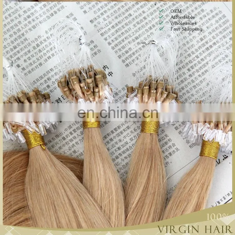 double drawn human hair Indian cheap 2g micro loop hair Keratin hair