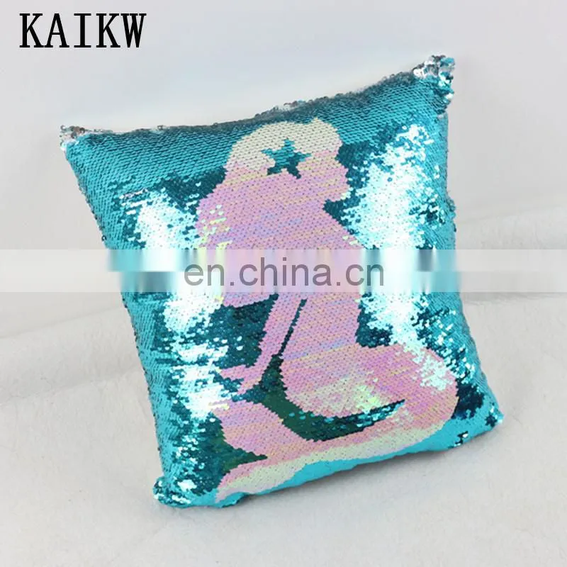 Custom new fashion headboard bed car sequin pillow plush cushion