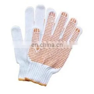 high quality kid's white cotton lycra gloves