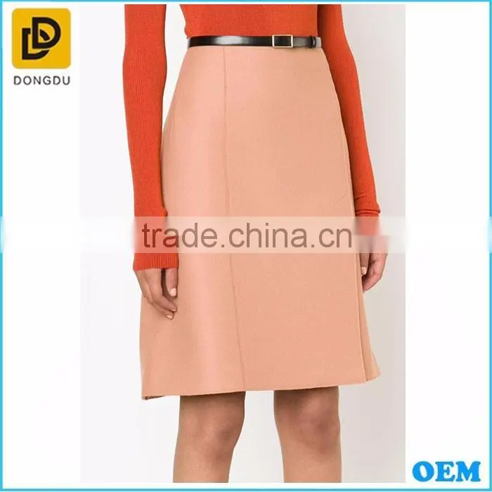 Hot sale african dresses Plain soft chiffon skirt for ladies