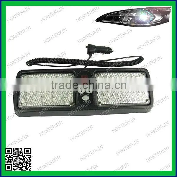 12V 12 x 2LED DIY Bule White Red Flashing Tail Lights Warning Light Emergency Lamp /rectangle