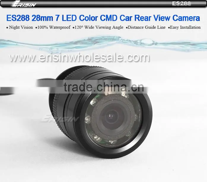 Erisin ES288 28mm Auto Rear View Camera with Automatic White Balance