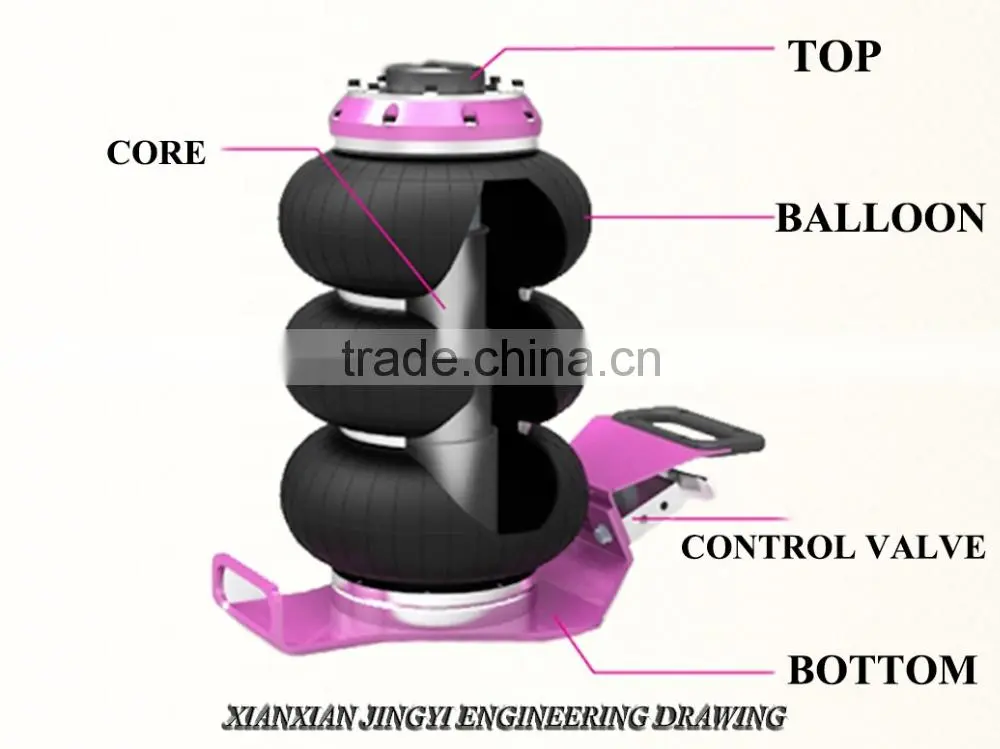 Hydraulic Car Air Bag Jack /air jack 2/3Ton with many color