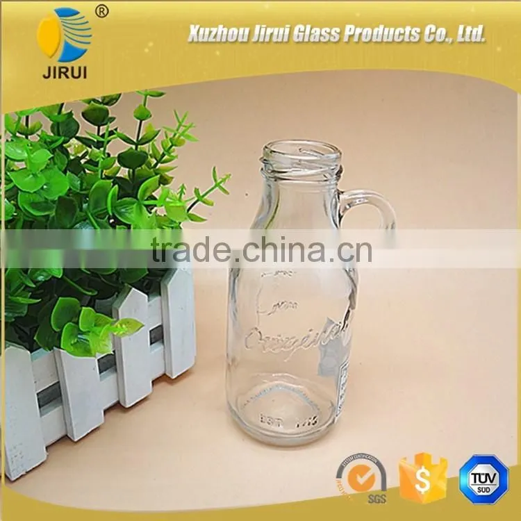 Glass Wine Bottle With Small Handle