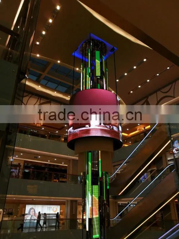 P6 column curve indoor full color decoration electron led display screen