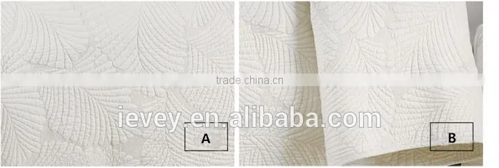 Factory outlet top quality cheap reactive printed plain white cotton quilted bedspread