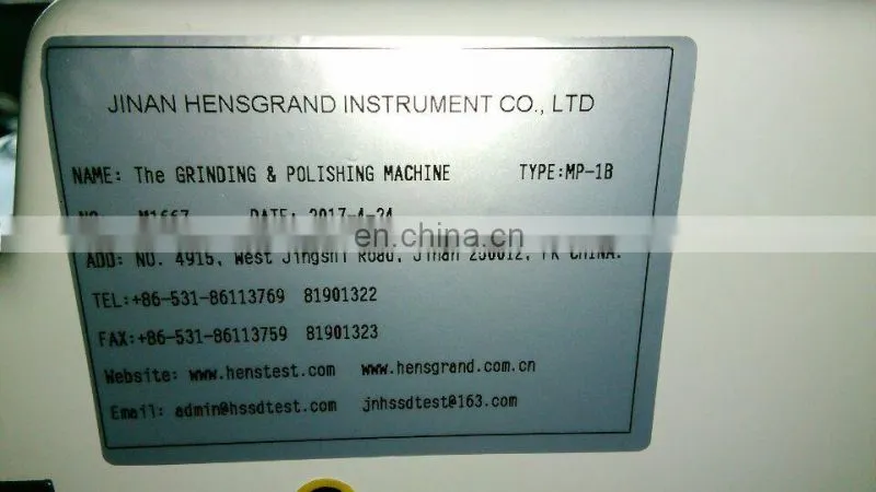 MP-1B 50-1000rpm Single Disc Polishing Grinding Machine
