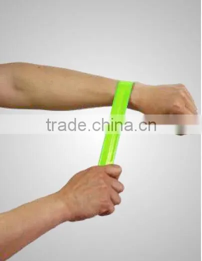 PVC Reflective Bracelet Slap Wrap