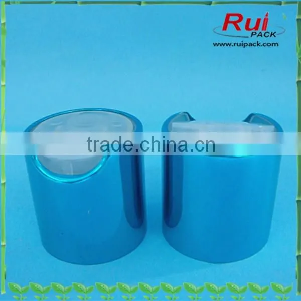 24/410 skin care aluminum disc top cap,Cosmetic press disc top lid