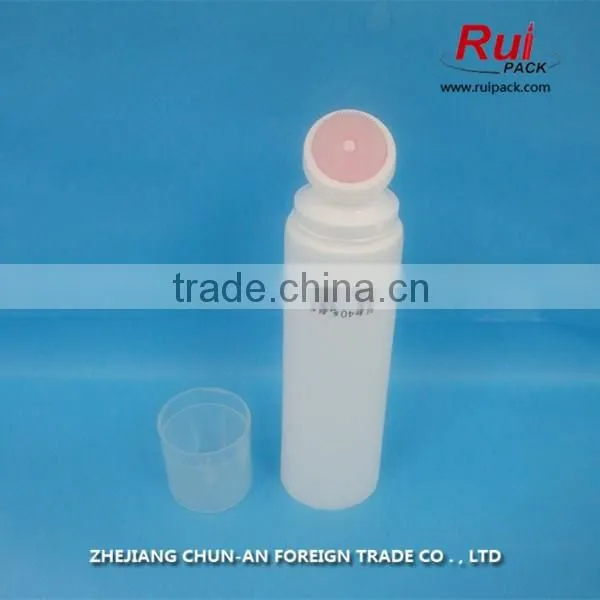plastic tube with metal roller ball for personal care ,PE squeeze tube for skin care