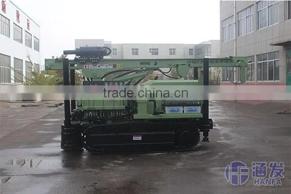 Durable at worksite!!HF485Y crawler type practical water well drilling rig