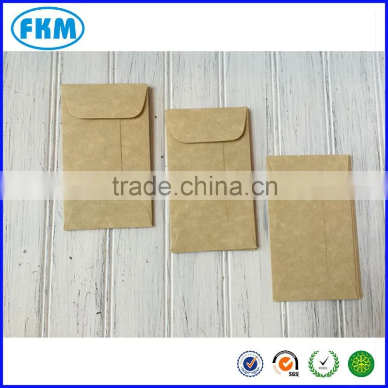 coin/seed/ bussiness card mini envelopes with gummed flap