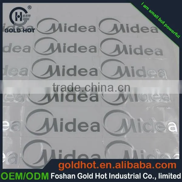 diamond cutting letter stickers ,aluminum sticker ,die cast metal logo