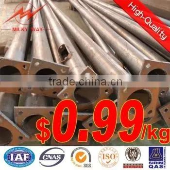 High quality and best price traffic light pole with 11m arms