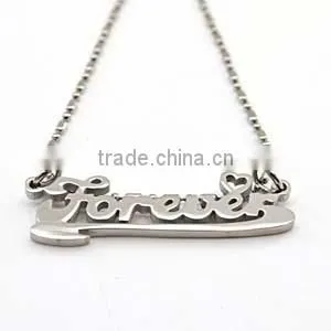 Mothers Day Wholesale Gifts Alphabet Letter Silver Pendant