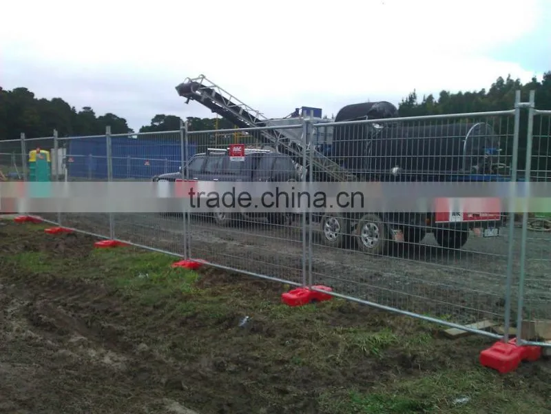 Australia type temporary mobile fence with plastic feet