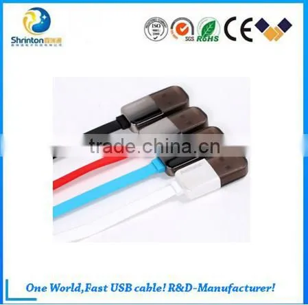 trending hot products Remax kingkong 2 in 1 usb cable for iphone and samsung mobile
