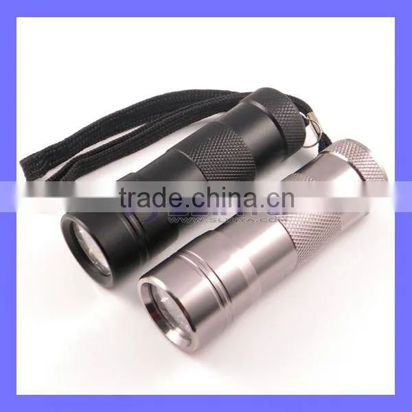 12 LED UV 395nm Wavelength UV Flashlight Lamp
