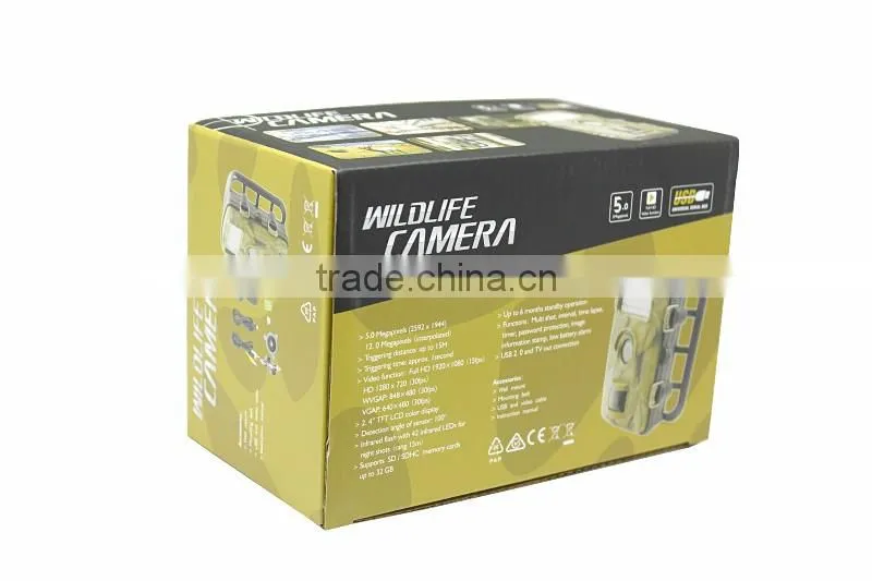 1080P Night Vision Mini Hunting Trail Camera 120wide angle