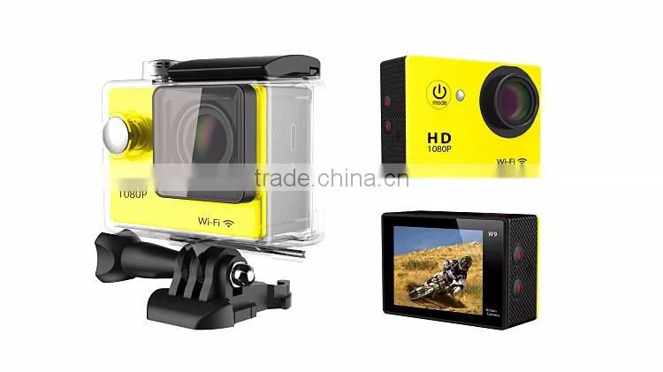 super 4K high quality waterproof action camera with 2.0'' TFT display and wifi sports camera