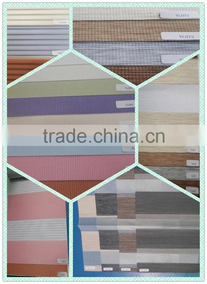 100%ployester fabric Blackout zebra roller blinds for window curtain