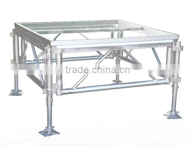 rent aluminum stage platform plexiglass stage