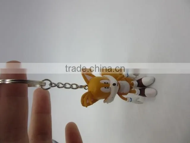 Hot plastic cartoon figurine keychain