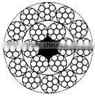 H.C. galvanized steel wire rope---Non Rotation Rope 18x7