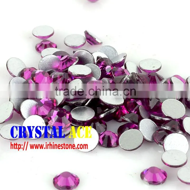 Wholesale Non hotfix rhinestone, silver foiled flat back crystal china