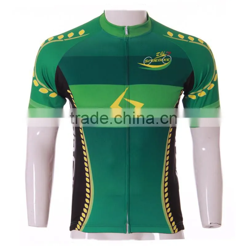 Adult Sublimation high quality 100% polyester cycling jersey sublimation sublimation cycling cloth