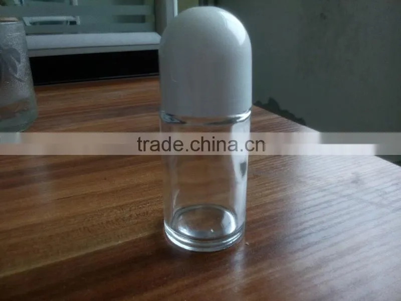50ml clear glass roll on bottle JX-PR-90