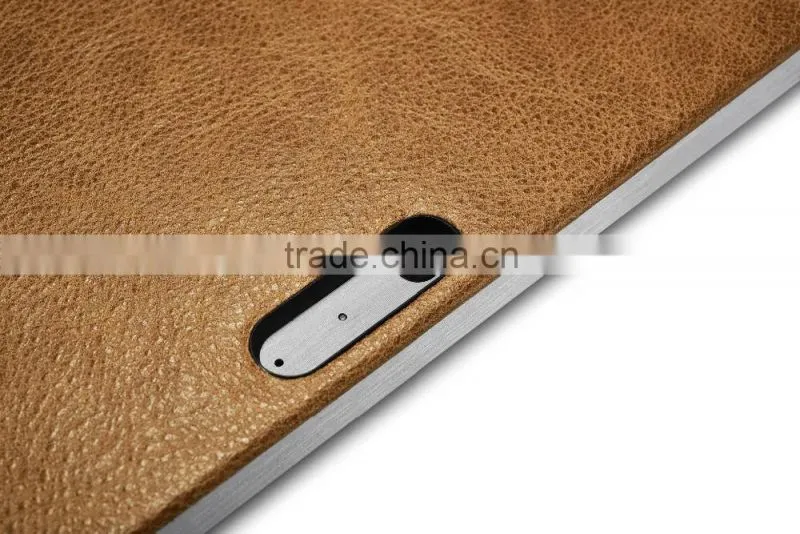 Icarer Luxury Genuine Leather Ultrathin Holder Back cover for Surface Pro 4