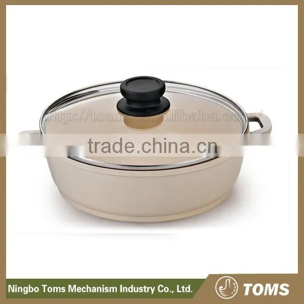 China Wholesale 24cm/28cm Aluminum Cast Iron Casserole