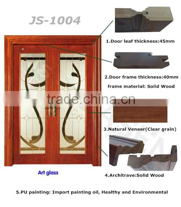 double swing glass interior door
